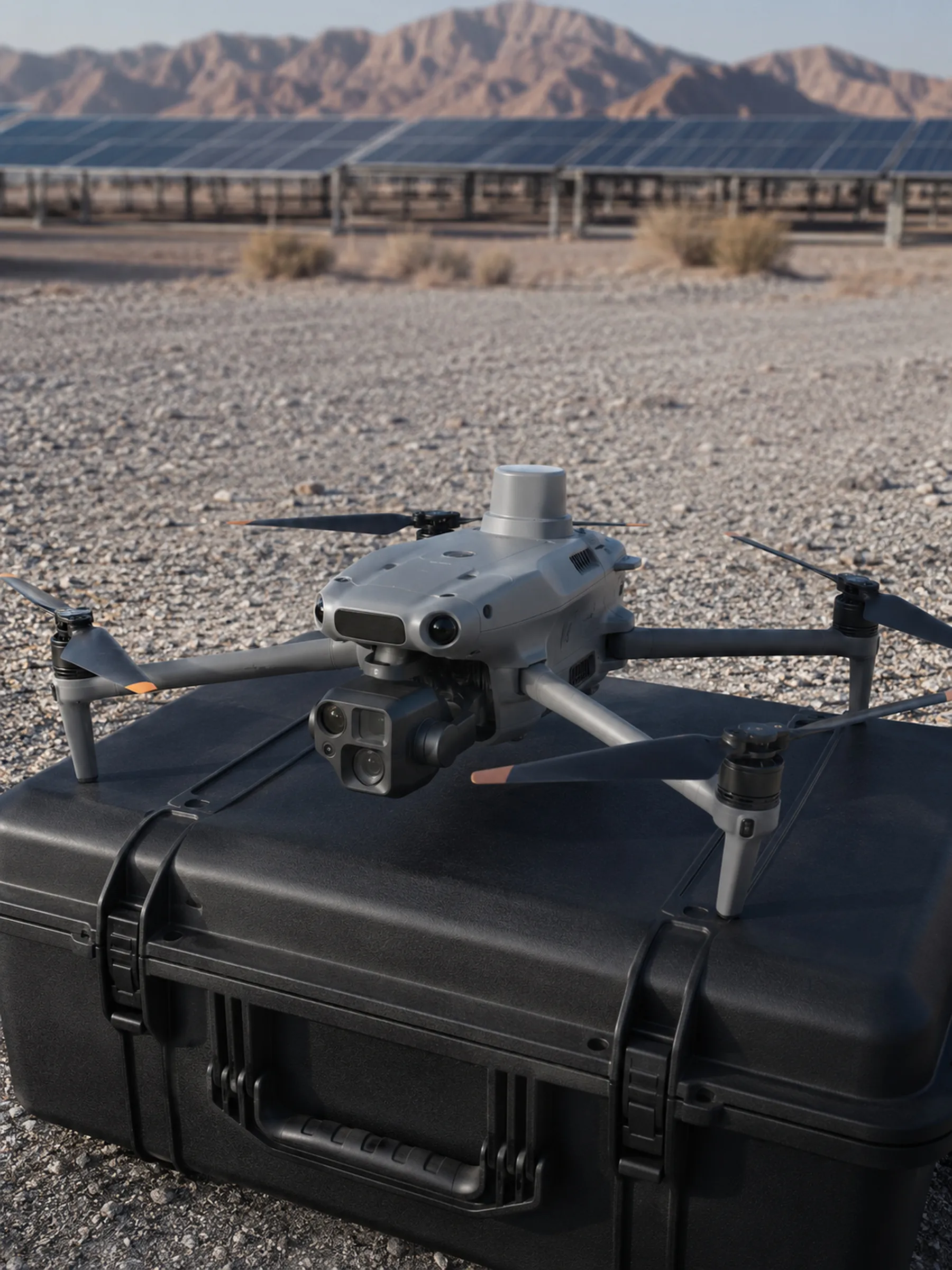 DJI Matrice 4T aerial platform used for RGB and thermal inspection capture.